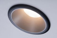 Paulmann PAULMANN Vestavné svítidlo LED Cole 6,5W černá/stříbrná mat 3-krokové-stmívatelné 2700K teplá bílá 934.07 93407
