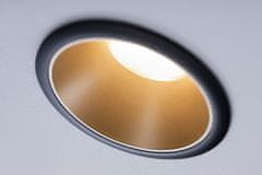 Paulmann PAULMANN Vestavné svítidlo LED Cole 3x6,5W černá/zlatá mat 3-krokové-stmívatelné 2700K teplá bílá 934.04 93404