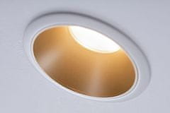 Paulmann PAULMANN Vestavné svítidlo LED Cole 3x6,5W bílá/zlatá mat 3-krokové-stmívatelné 2700K teplá bílá 934.06 93406