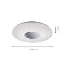 PAUL NEUHAUS LEUCHTEN DIRECT LED stropní svítidlo, chrom, moderní design, průměr 38,5cm 3000K LD 14422-17