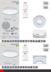 Ecolite Ecolite LED sv., bílé, IP44, max.25W, 4100K W141/LED/B-4100