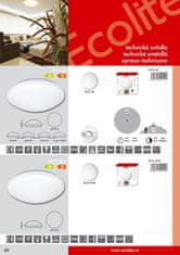 Ecolite Ecolite Stropní svítidlo, bílé, IP44, max 60W, HF senzor 360 W131-BI