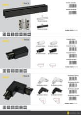 Ecolite Ecolite Adaptér napájení na 3-fázové lišty, černé TR-ADAPT-3F/CR/P