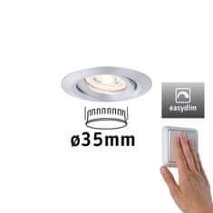 Paulmann PAULMANN LED vestavné svítidlo Nova mini Plus EasyDim výklopné 1x4,2W 2700K hliník 230V 929.74 92974