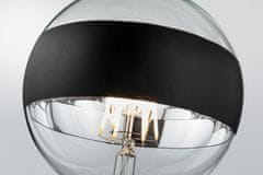 Paulmann PAULMANN LED Globe 6,5 W E27 kruhové zrcadlo černá mat teplá bílá stmívatelné 286.82 28682