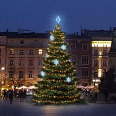 DecoLED LED světelná sada na stromy vysoké 6-8m, teplá bílá s ledově bílými dekory EFD05