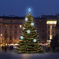 DecoLED LED světelná sada na stromy vysoké 9-11m, teplá bílá s ledově bílými dekory 8EFD08