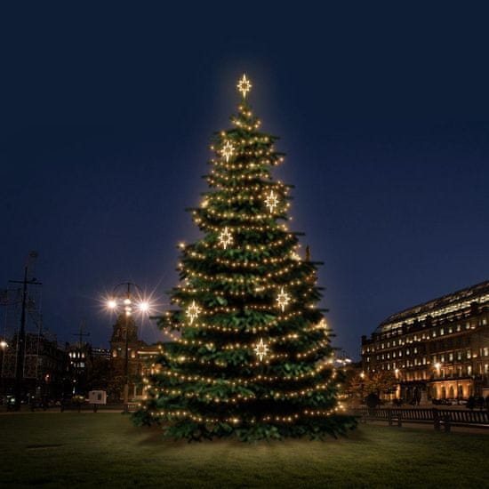 DecoLED LED světelná sada na stromy vysoké 12-14m, teplá bílá s dekory EFD10WS2