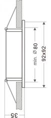 Light Impressions Deko-Light stropní vestavné svítidlo Sirrah hranaté 12V AC/DC GU5.3 / MR16 1x max. 50,00 W 92 bílá RAL 9003 110022