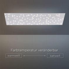 PAUL NEUHAUS LEUCHTEN DIREKT is JUST LIGHT LED stropní svítidlo v bílé s hvězdným nebem a nastavitelou barvou světla 2700-5000K