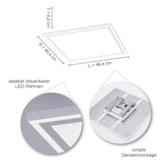 PAUL NEUHAUS LEUCHTEN DIREKT is JUST LIGHT LED stropní svítidlo hranaté v bílé s nastavitelnou teplotou barvy a funkcí stmívání 2700-5000K