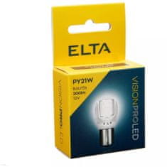 Elta Elta 12V LED žárovka PY21W BAU15s oranžová 200lm sada 2 ks EB8080TR