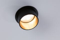Paulmann PAULMANN Vestavné svítidlo LED Gil 6W černá mat zlatá IP44 2.700K 3-krokové-stmívatelné 933.78 93378