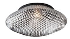 Nova Luce Nova Luce Stylové stropní svítidlo Sens s vyšším stupněm krytí - 1 x 60 W, šedá / černý kov NV 838124