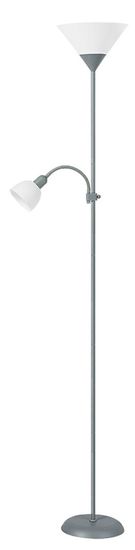 Rabalux  Stojací lampa Action 2xE27/230V/178cm, stříbrná