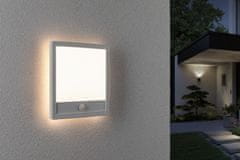 Paulmann PAULMANN LED venkovní panel Lamina vč. pohybové čidlo IP44 hranaté 250x250mm 3000K 14,5W 230V bílá umělá hmota 94663