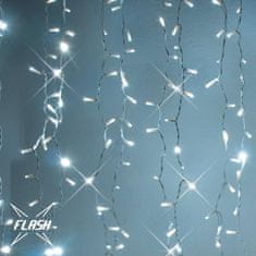 DecoLED DecoLED LED světelné záclony, FLASH, 1x3 m, ledově bílá, 300 diod, IP67