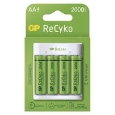 Emos EMOS Nabíječka baterií GP Eco E411 plus 4× AA ReCyko 2000 B51414