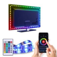 Solight Solight LED WIFI smart RGB pásek pro TV, 4x50cm, USB WM58