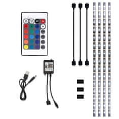 Solight Solight LED WIFI smart RGB pásek pro TV, 4x50cm, USB WM58