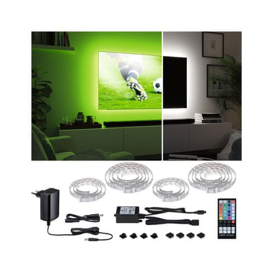 Paulmann PAULMANN MaxLED 250 LED Strip TV Comfort základní sada 65 Zoll 4,3m 22W 234lm/m 28LEDs/m RGBW plus 24VA 78876