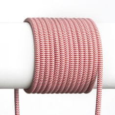 RED Design Rendl RENDL FIT 3X0,75 1bm textilní kabel červená/bílá R12227
