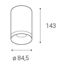 LED2 LED2 1150433D TUBUS A, B DIM 9 3000K STROPNÍ ČERNÉ