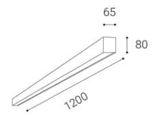 LED2 LED2 1312333D LINO LASER 120 P, B DIM 32 3000K STROPNÍ ČERNÉ