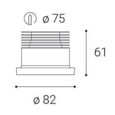 LED2 LED2 2150443D SPOT A, B DIM 9 4000K ZÁPUSTNÉ ČERNÉ