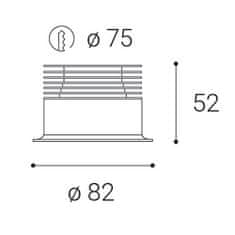 LED2 LED2 2150333D SPOT C, B DIM 9 3000K ZÁPUSTNÉ ČERNÉ