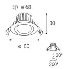 LED2 LED2 2231643 MAX 2, B 8 4000K ZÁPUSTNÉ ČERNÉ