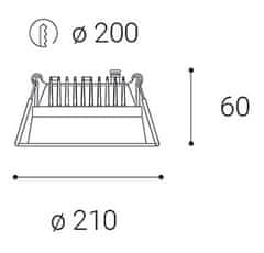 LED2 LED2 2250733D ZETA L, B DIM 25 3000K ZÁPUSTNÉ ČERNÉ