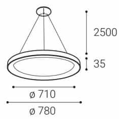 LED2 LED2 3271951D BELLA SLIM 78 P-Z, DIM 60 2CCT 3000K/4000K ZÁVĚSNÉ BÍLÉ