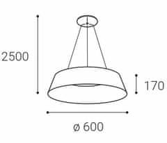 LED2 LED2 3272751D KATY 60 Z, DIM 60 2CCT 3000K/4000K ZÁVĚSNÉ BÍLÉ