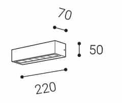 LED2 LED2 5131834 BENO 1, A 7 3000K NÁSTĚNNÉ ANTRACIT