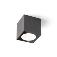 RED Design Rendl RENDL SENZA SQ stropní antracitová čiré sklo 230V LED 6W IP65 3000K R13625