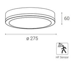 LED2 LED2 5233953 KERY, B HF 18W 3CCT 3000K/4000K/5700K