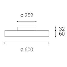 LED2 LED2 1110831DT RINGO 60 P/N, W DIM 54 plus 6W 3000K stropní bílé