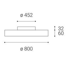 LED2 LED2 1111333DT RINGO 80 P/N, B DIM 70 plus 6W 3000K stropní černé