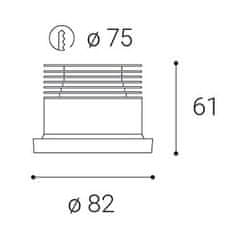 LED2 LED2 2150423DT SPOT A, B DIM 9W 2700K zápustné černé