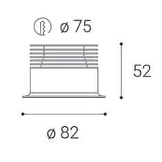 LED2 LED2 2150233DT SPOT B, B DIM 9W 3000K zápustné černé