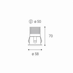 LED2 LED2 2250233DT RAY S, B DIM 6W 3000K zápustné černé