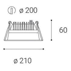 LED2 LED2 2250731DT ZETA L, W DIM 25W 3000K zápustné bílé