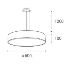 LED2 LED2 3271353DT MONO 60 P-Z, B DIM 60W 2CCT 3000K/4000K závěsné černé