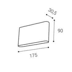 LED2 LED2 5234851 FLAT II L, W 3000K/4000K/5700K nástěnné bílé