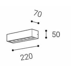 LED2 LED2 5131834DT BENO 1, A DIM 7W 3000K nástěnné antracit