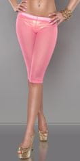 Amiatex Dámské džíny 74678 + Ponožky Gatta Calzino Strech, neon růžová, L/XL