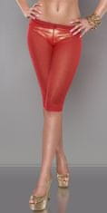 Amiatex Dámské džíny 74679 + Ponožky Gatta Calzino Strech, červená, L/XL