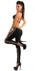 Amiatex Dámské jeans 77030 + Ponožky Gatta Calzino Strech, cappucino, L