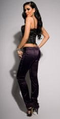 Amiatex Dámské jeans 77778, fialová, 40